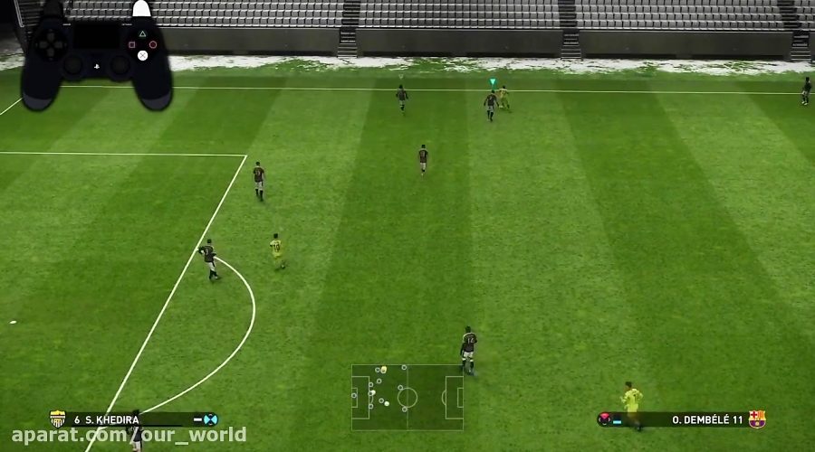 تکل سرپا و نحوه زدن تنه فنی در PES + دیگر کاربردهای X در PES !