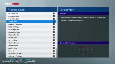 آموزش گیم پلن در PES : معرفی سبک‌های بازی بازیکنا بخش اول