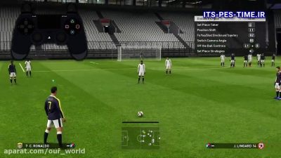 نحوه زدن راکت شات + گل زدن از وسط زمین در PES2019