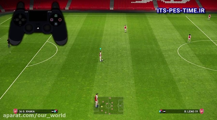 کنترل هم تیمی ها در PES2019